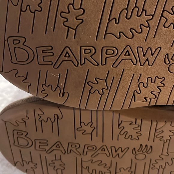 BearPaw Suede Adele Boots Braided Accent Fleece Lining Hickory Tan Size 7 - Picture 13 of 13